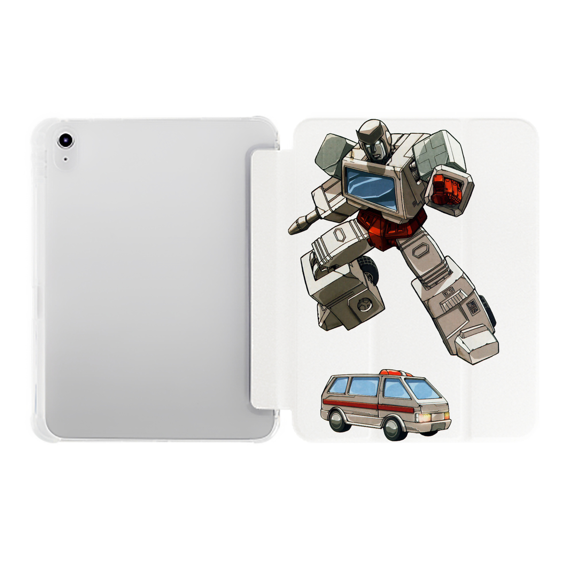 （画像用）  IPad ケース ペン収納付き 三つ折りスタンド PUレザー×シリコン 対応機種9.5/10.5/10.9インチ